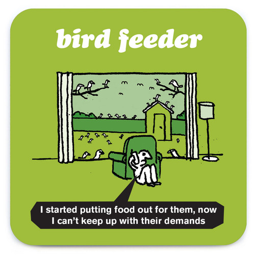 Funny Coaster - Bird Feeder By Modern Toss
