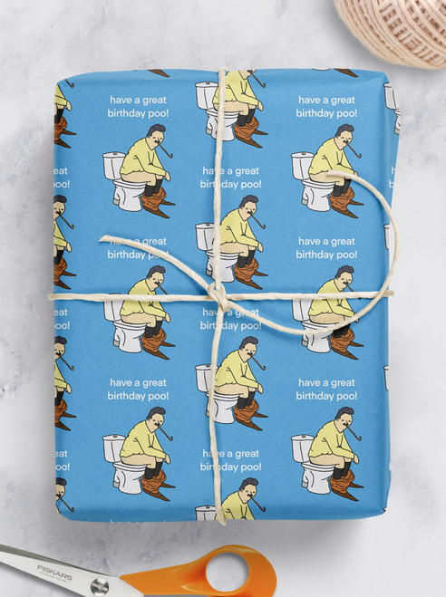 Funny Gift Wrap - Birthday Poo Wrapping Paper By Otherwhats