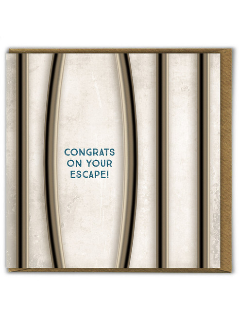 Funny Leaving Card - Congrats On Your Escape