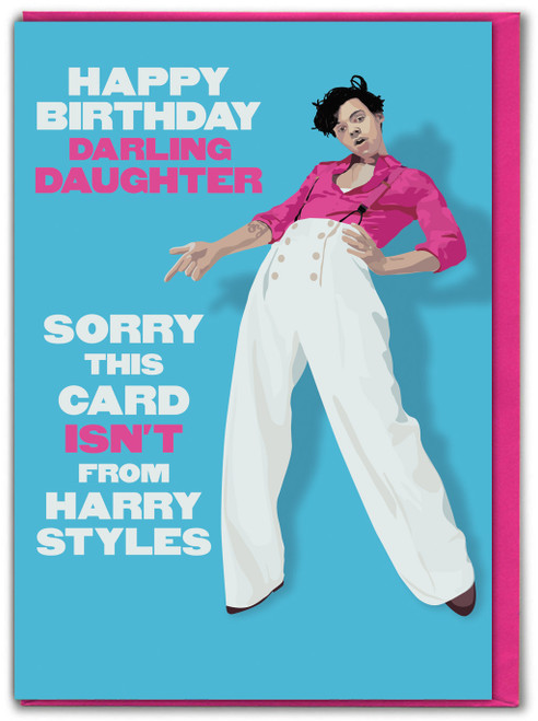 Funny Daughter Birthday Card - Harry Styles