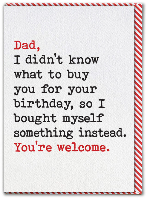 Funny Dad Birthday Card - Didn't Know