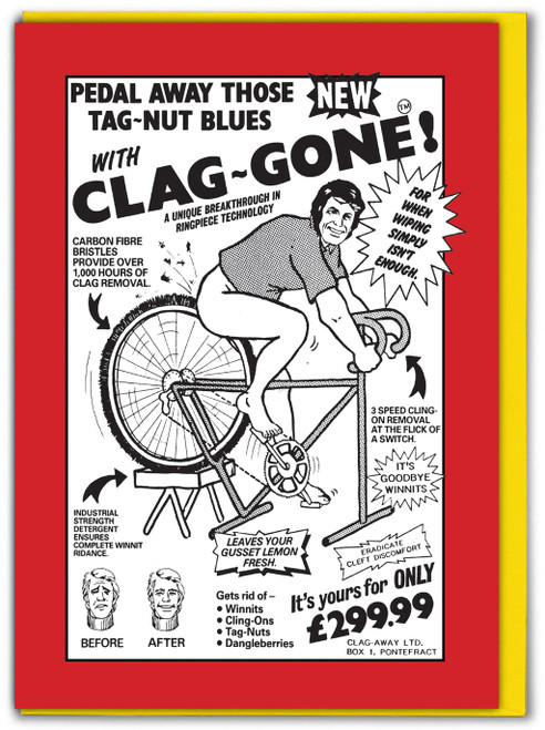 Clag Gone Viz Advert Funny Birthday Card