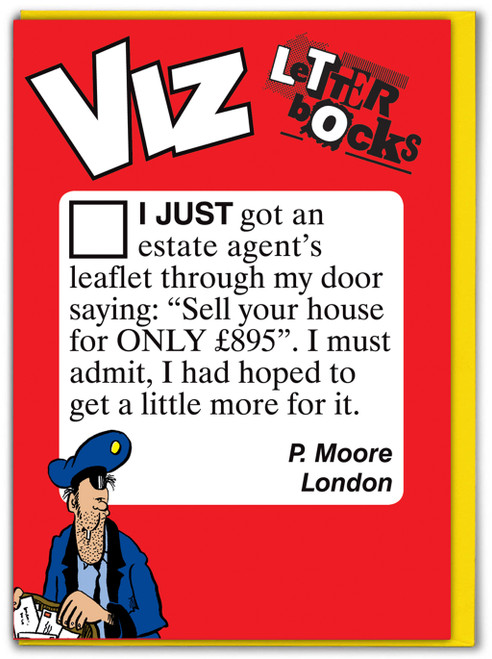 Estate Agents Viz Letterbocks Funny Birthday Card