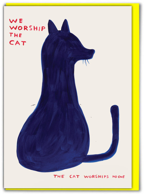 Funny David Shrigley Cat Birthday Card