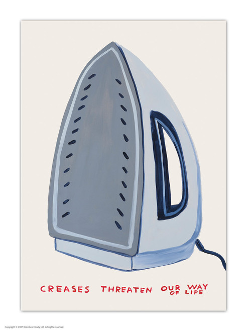 Creases Threaten Our Way Of Life David Shrigley Postcard