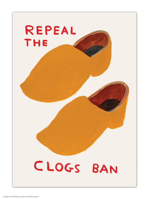 Repeal The Clogs Ban David Shrigley Postcard