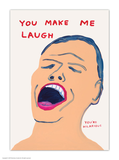 You're Hilarious David Shrigley Postcard