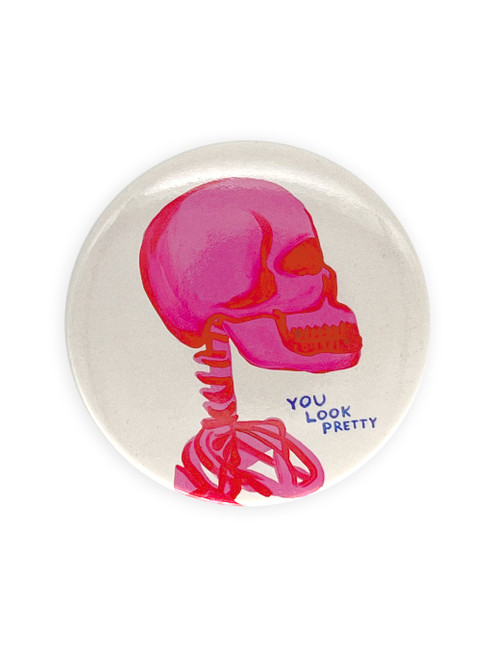 Pocket Mirror - You Look Pretty - David Shrigley