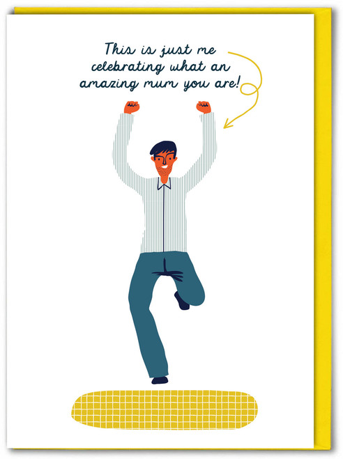 Funny Mother's Day Card Son Celebrating