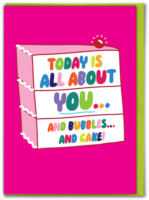 Funny Today Is All About You Birthday Card