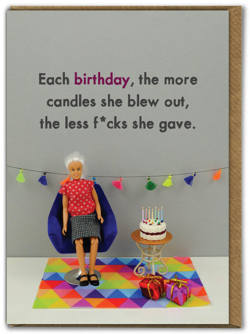 Rude Candles Birthday Card by Bold and Bright