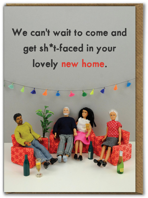 Rude Shit Faced New Home Card by Bold and Bright