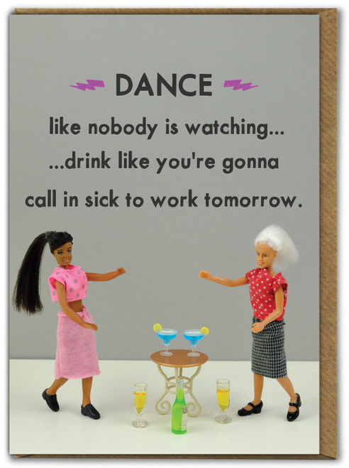 Funny Dance Birthday Card by Bold and Bright