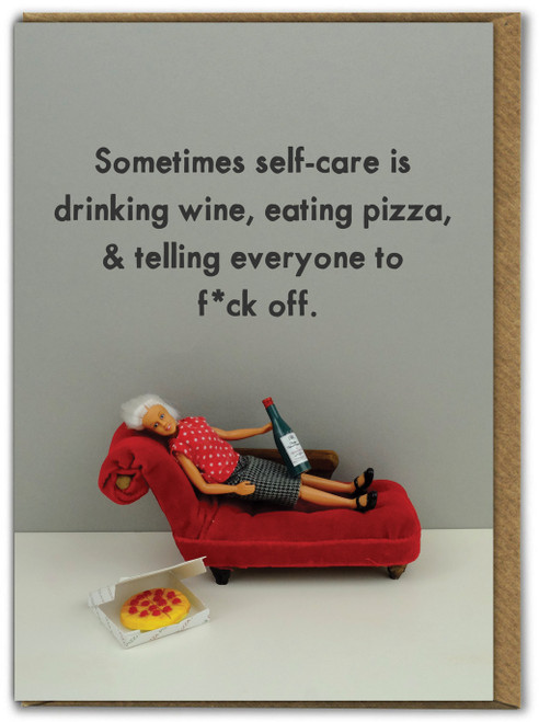 Rude Self Care Birthday Card by Bold and Bright