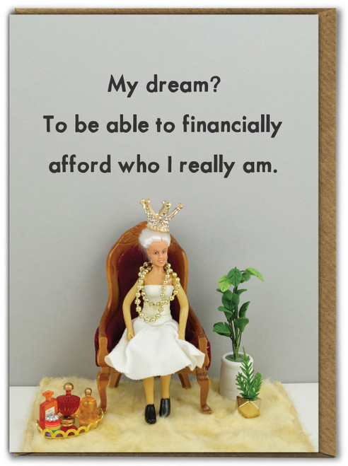 Funny Financially Birthday Card by Bold and Bright