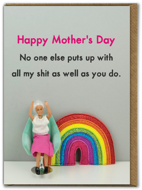Rude Mother's Day Shit Card by Bold and Bright