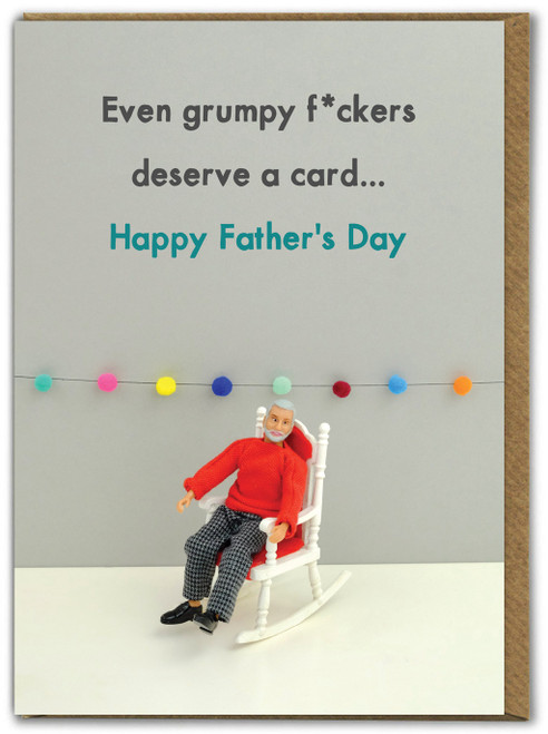 Rude Father's Day Card Grumpy F*ckers By Bold and Bright