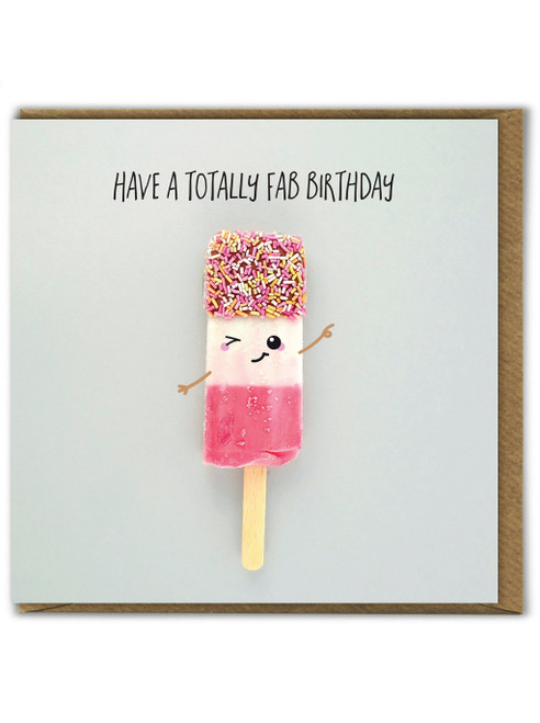 Funny Totally Fab Birthday Card By Bold and Bright