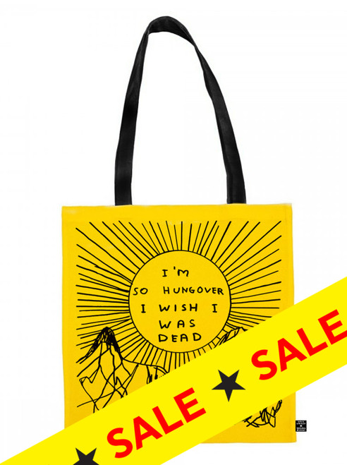 Funny Tote Bag - So Hungover By David Shrigley