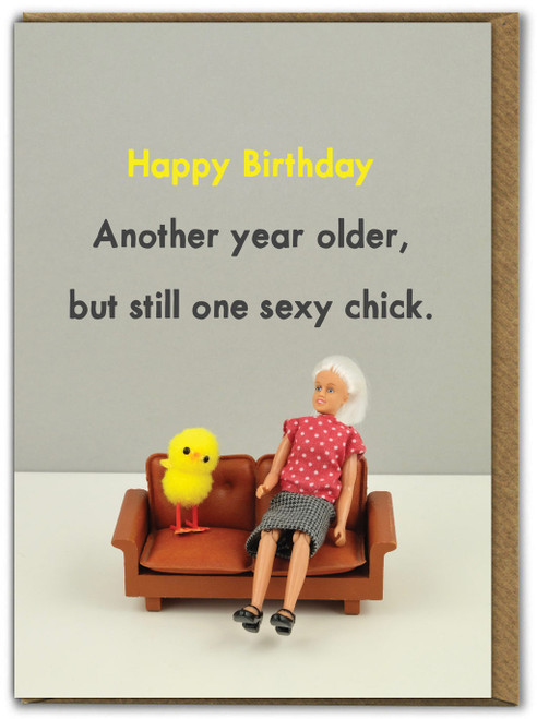 Funny Birthday Card Sexy Chick By Bold and Bright