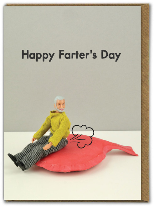 Funny Fathers Day Card Happy Farter's Day By Bold and Bright