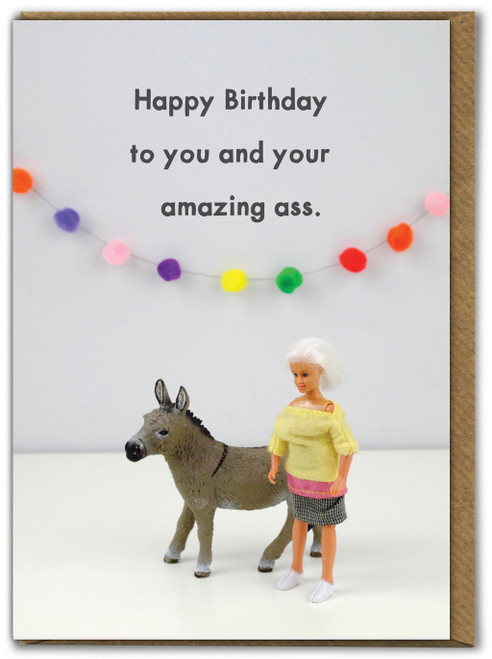 Funny Amazing Ass Birthday Card By Bold and Bright
