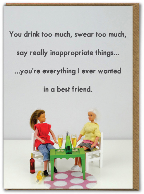 Funny Best Friend Birthday Card By Bold and Bright
