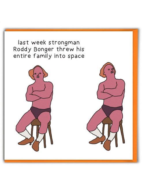 Funny Birthday Card - Roddy Bonger By Otherwhats