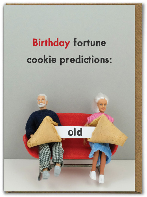 Funny Birthday Card Fortune Cookie Predictions By Bold and Bright