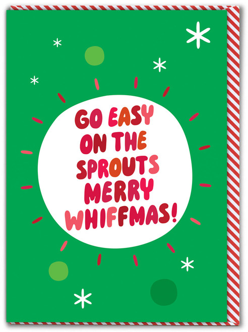 Funny Christmas Card - Easy On Sprouts By Brainbox Candy