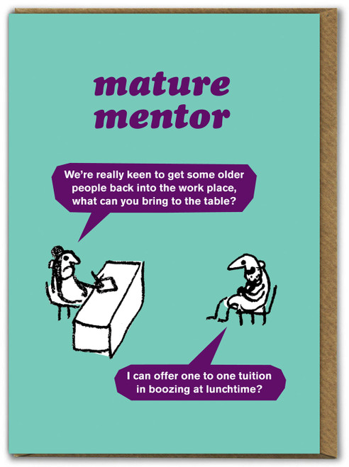 Funny Card - Mature Mentor By Modern Toss