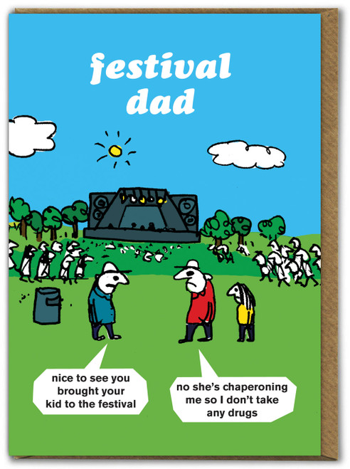 Funny Card - Festival Dad By Modern Toss