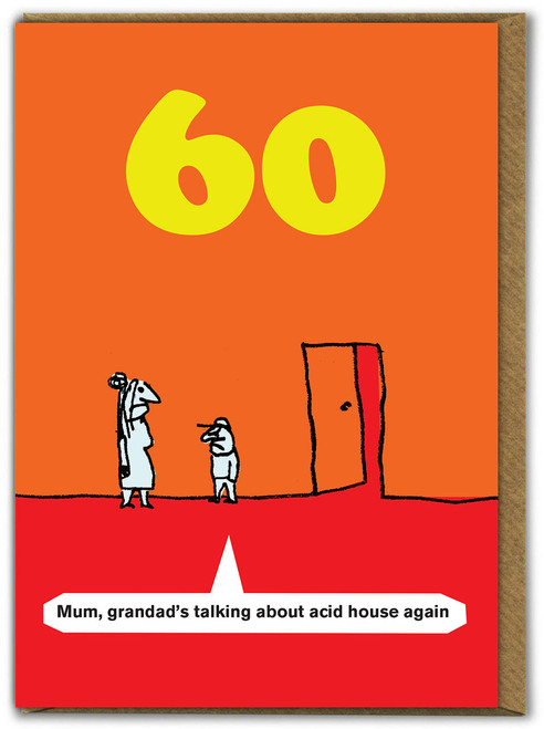 Funny 60th Birthday Card - Age 60 Avin It By Modern Toss