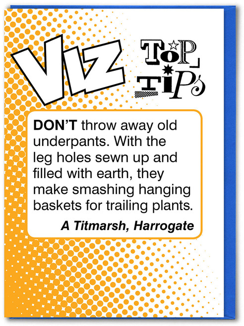 Funny Birthday Card - Underpants Viz Top Tips