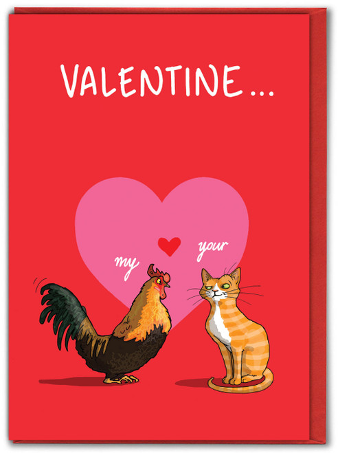Funny Valentines Card My .... Your .... By Bryony Walters