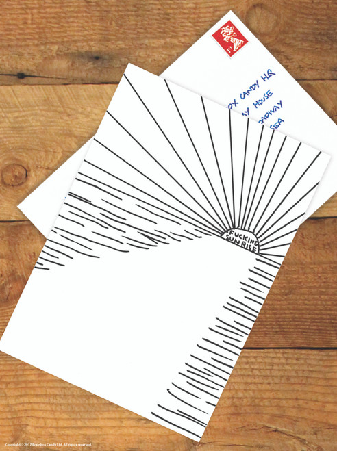 Fucking Sunrise David Shrigley Postcard