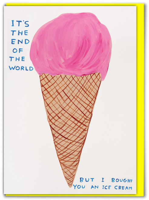 Funny End Of The World Birthday Card By David Shrigley