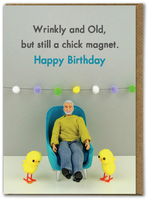 Funny Birthday Card Chick Magnet By Bold & Bright
