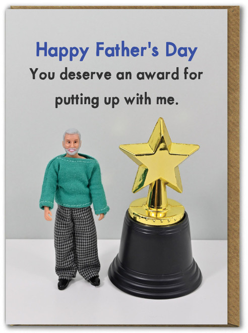 Funny Father’s Day Card Award Father By Bold & Bright