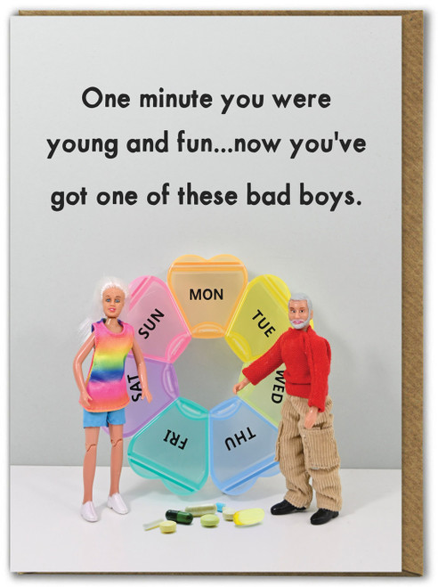 Funny Birthday Card Pills By Bold & Bright