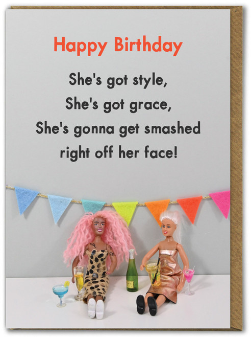 Funny Birthday Card Style and Grace By Bold & Bright