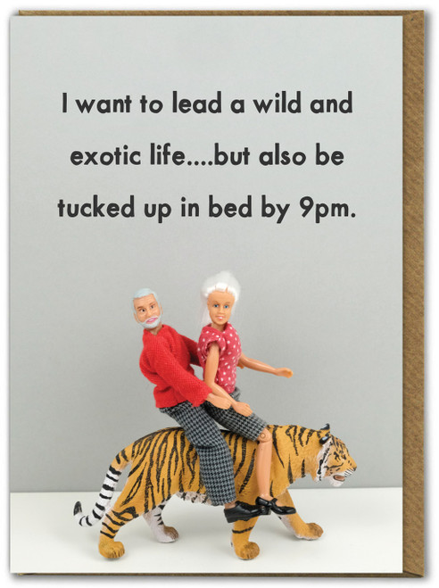 Funny Birthday Card Wild and Exotic By Bold & Bright