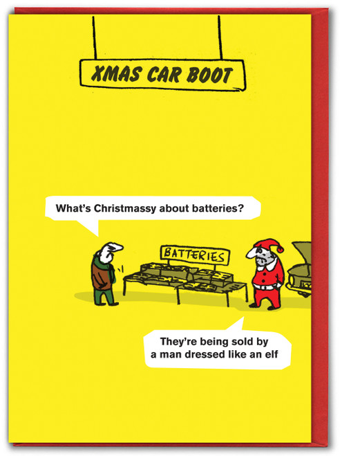Funny Christmas Card - Xmas Car Boot By Modern Toss