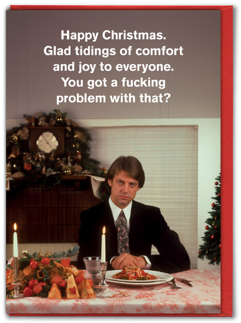 Rude Christmas Card - Got A Problem By Modern Toss