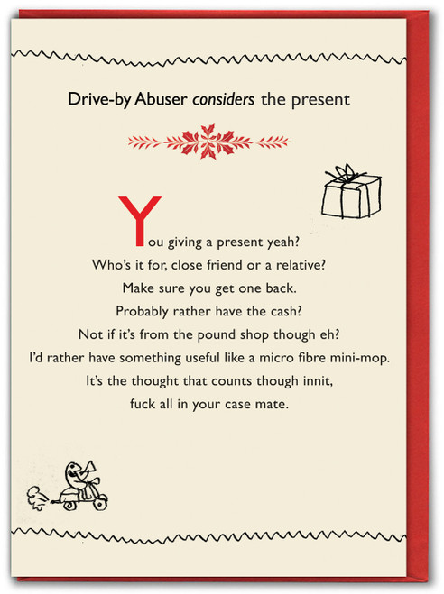 Rude Christmas Card - The Present By Modern Toss