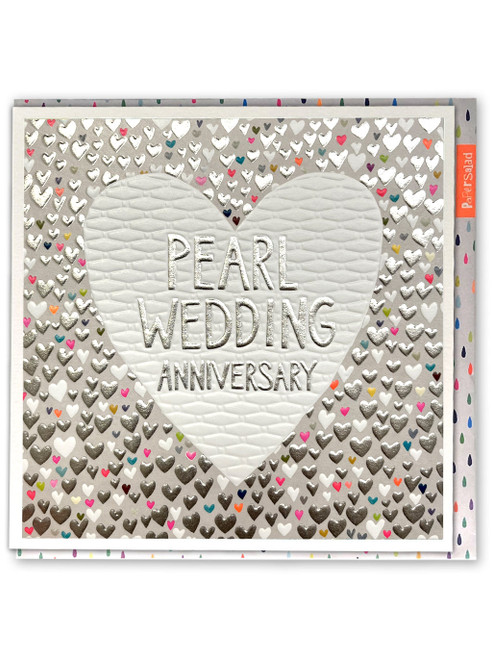 Pearl Wedding Anniversary Card By Paper Salad