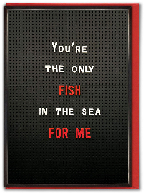 Funny Valentine’s Day Card Fish In The Sea