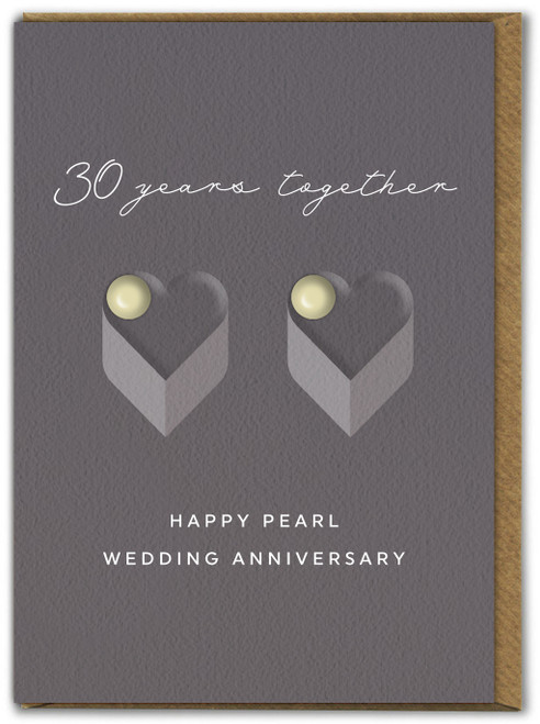 Pearl Wedding Anniversary Card