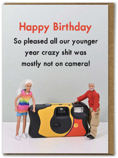 Rude Birthday Card Not On Camera By Bold & Bright