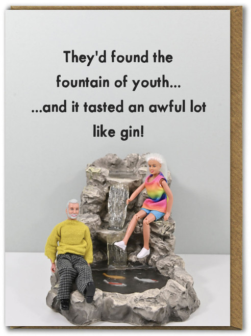 Funny Birthday Card Fountain Of Youth By Bold & Bright